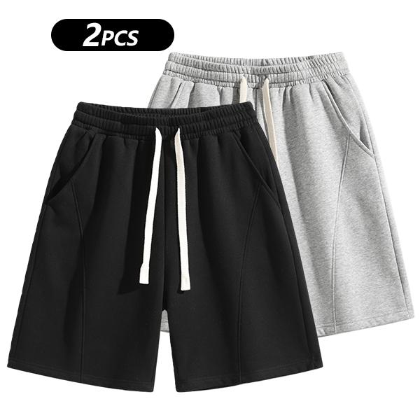 Men's Solid Pocket  Waist Shorts, Lightweight Breathable Shorts, Casual Breathable Comfortable Shorts for Running Gym Workout, Men's Bottoms for All Seasons