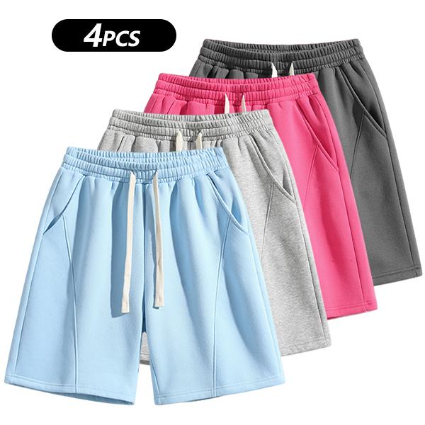 Men's Solid Pocket  Waist Shorts, Lightweight Breathable Shorts, Casual Breathable Comfortable Shorts for Running Gym Workout, Men's Bottoms for All Seasons
