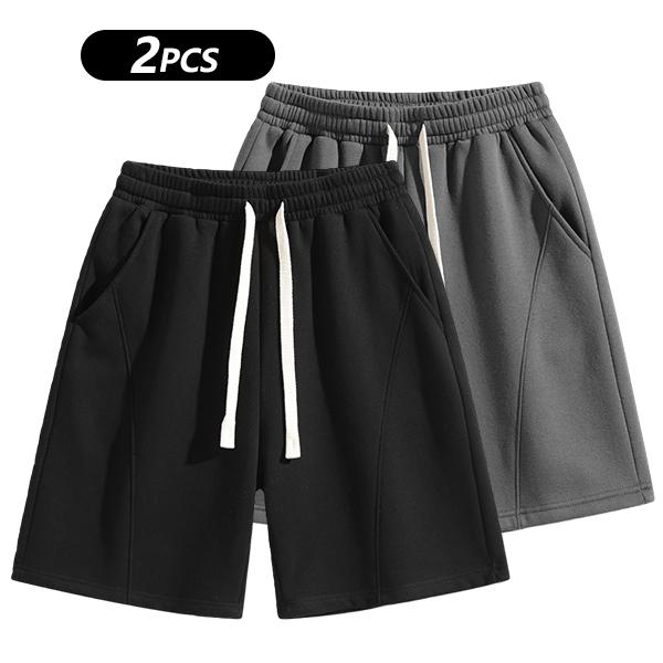 Men's Solid Pocket  Waist Shorts, Lightweight Breathable Shorts, Casual Breathable Comfortable Shorts for Running Gym Workout, Men's Bottoms for All Seasons