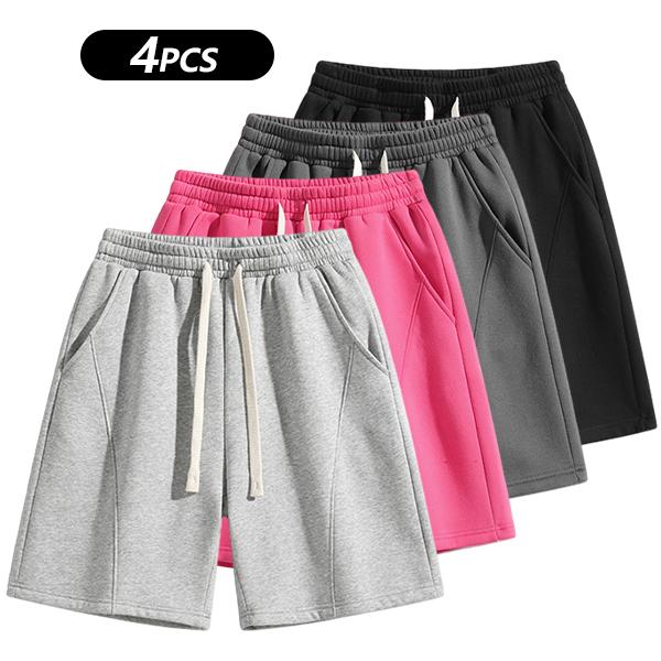 Men's Solid Pocket  Waist Shorts, Lightweight Breathable Shorts, Casual Breathable Comfortable Shorts for Running Gym Workout, Men's Bottoms for All Seasons