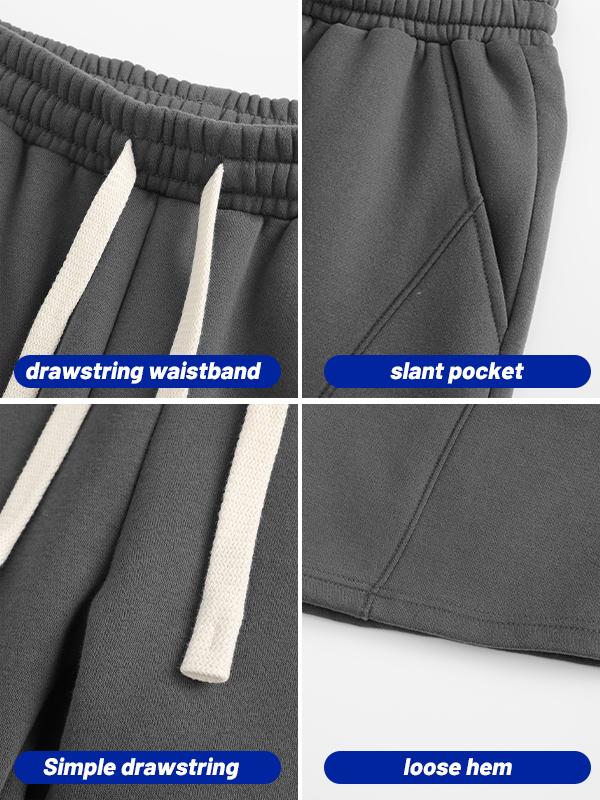 Men's Solid Pocket  Waist Shorts, Lightweight Breathable Shorts, Casual Breathable Comfortable Shorts for Running Gym Workout, Men's Bottoms for All Seasons