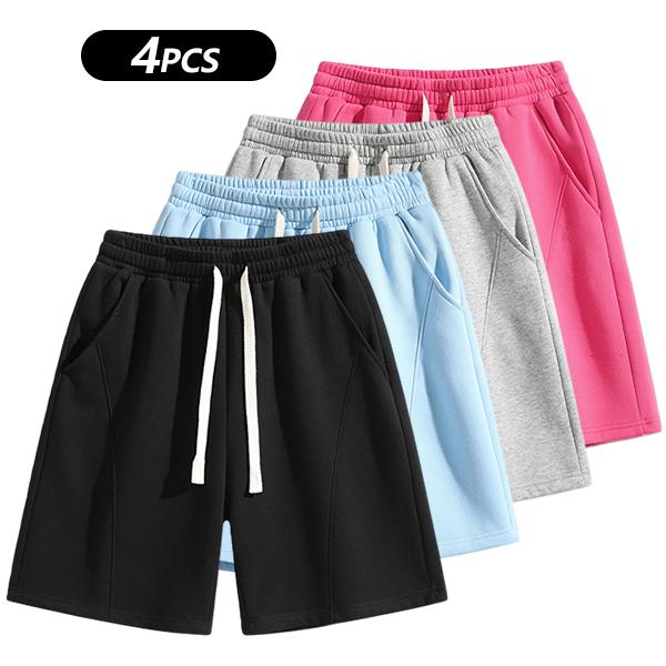 Men's Solid Pocket  Waist Shorts, Lightweight Breathable Shorts, Casual Breathable Comfortable Shorts for Running Gym Workout, Men's Bottoms for All Seasons