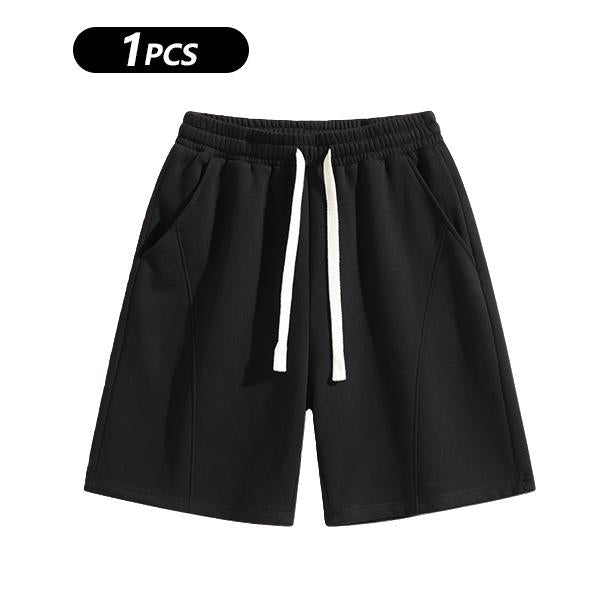 Men's Solid Pocket  Waist Shorts, Lightweight Breathable Shorts, Casual Breathable Comfortable Shorts for Running Gym Workout, Men's Bottoms for All Seasons