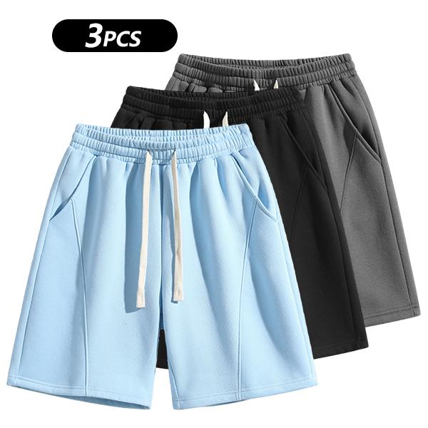 Men's Solid Pocket  Waist Shorts, Lightweight Breathable Shorts, Casual Breathable Comfortable Shorts for Running Gym Workout, Men's Bottoms for All Seasons